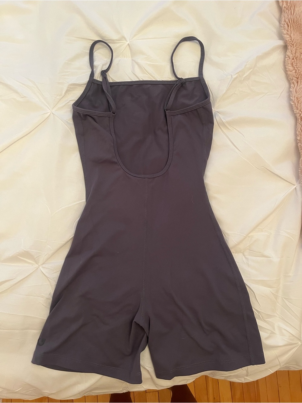 Garage Women’s Slim Fit Gray Romper - Comfortable Stretch Layering Piece - Picture 3 of 3